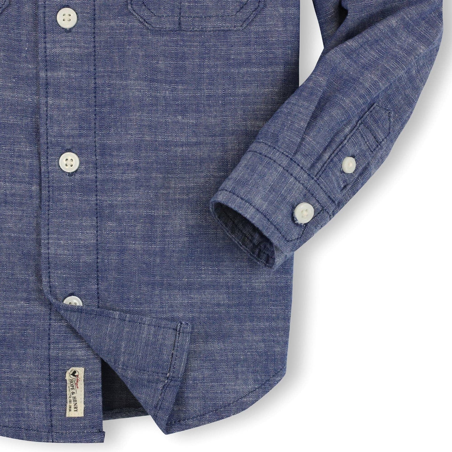 Organic Chambray Button Down Shirt - Baby