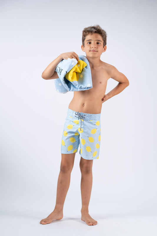 Lemon surfer swim shorts