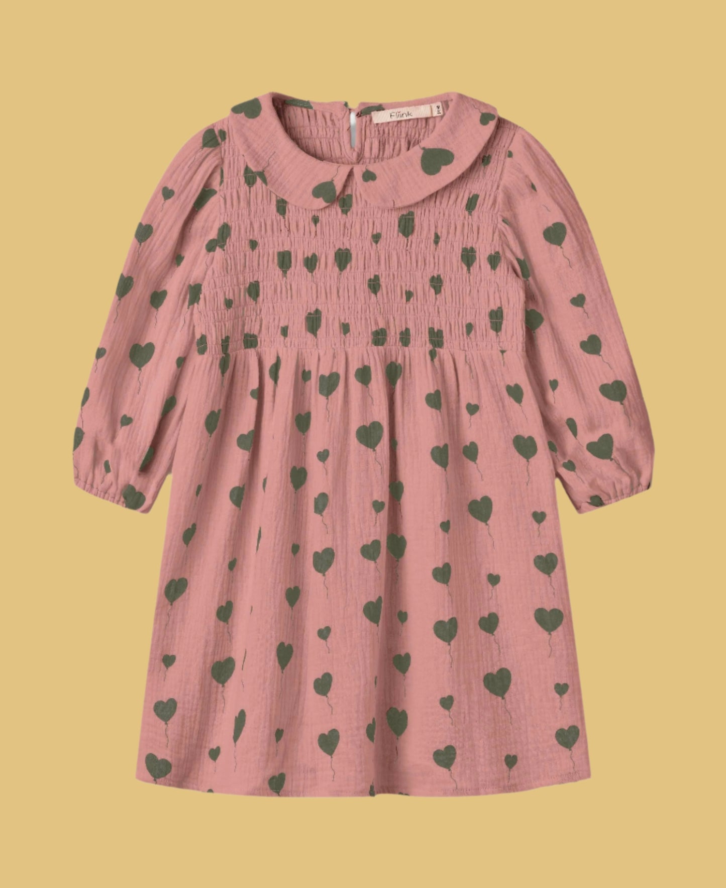 LOVE LS DRESS - ASH ROSE AOP