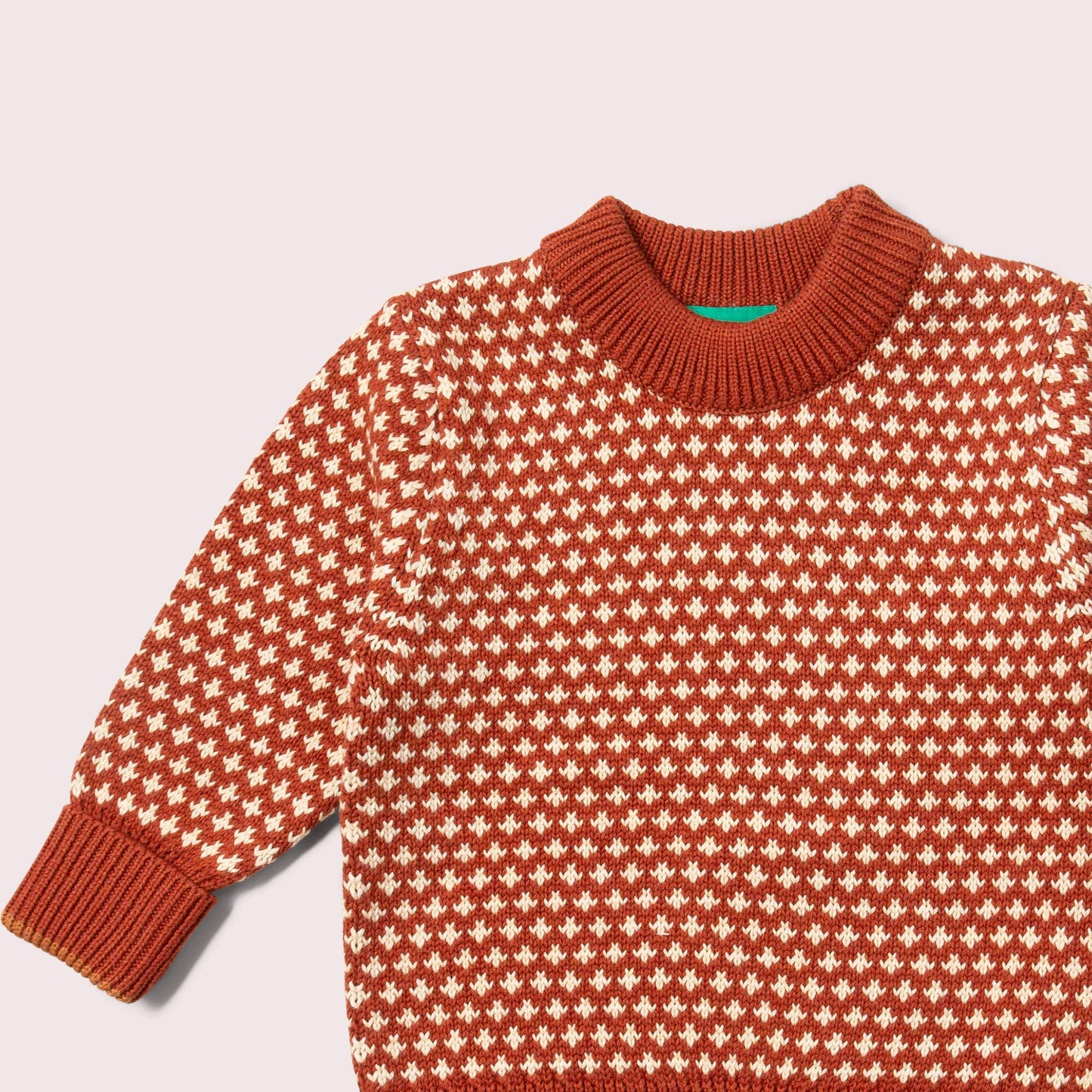 Ginger Diamonds Snuggly Knitted Jumper