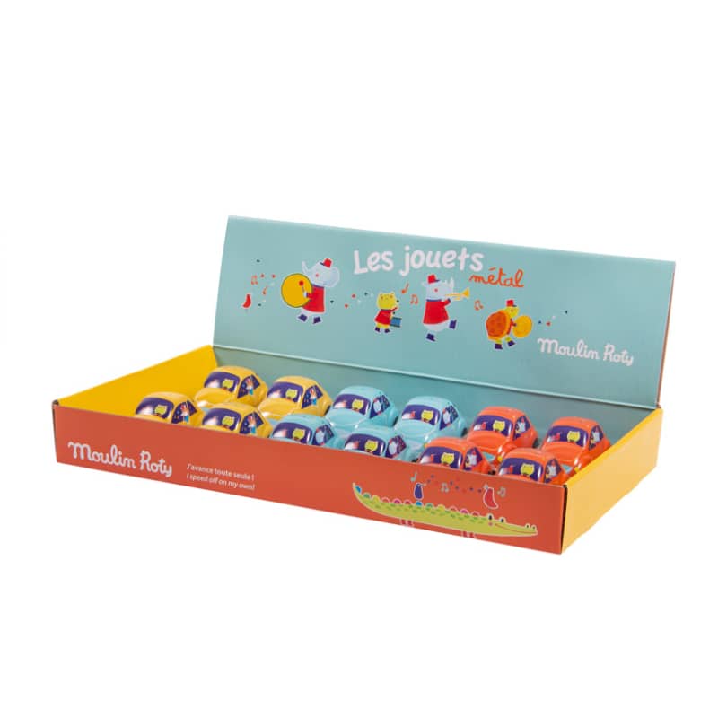 Display Box With 12 Assorted Metal Friction Cars