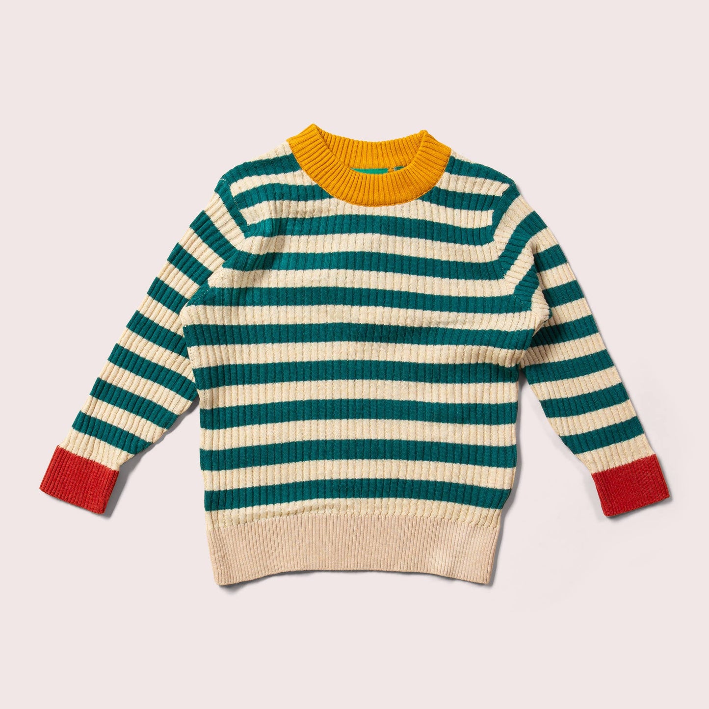 From One To Another Everglade Striped Knitted Jumper