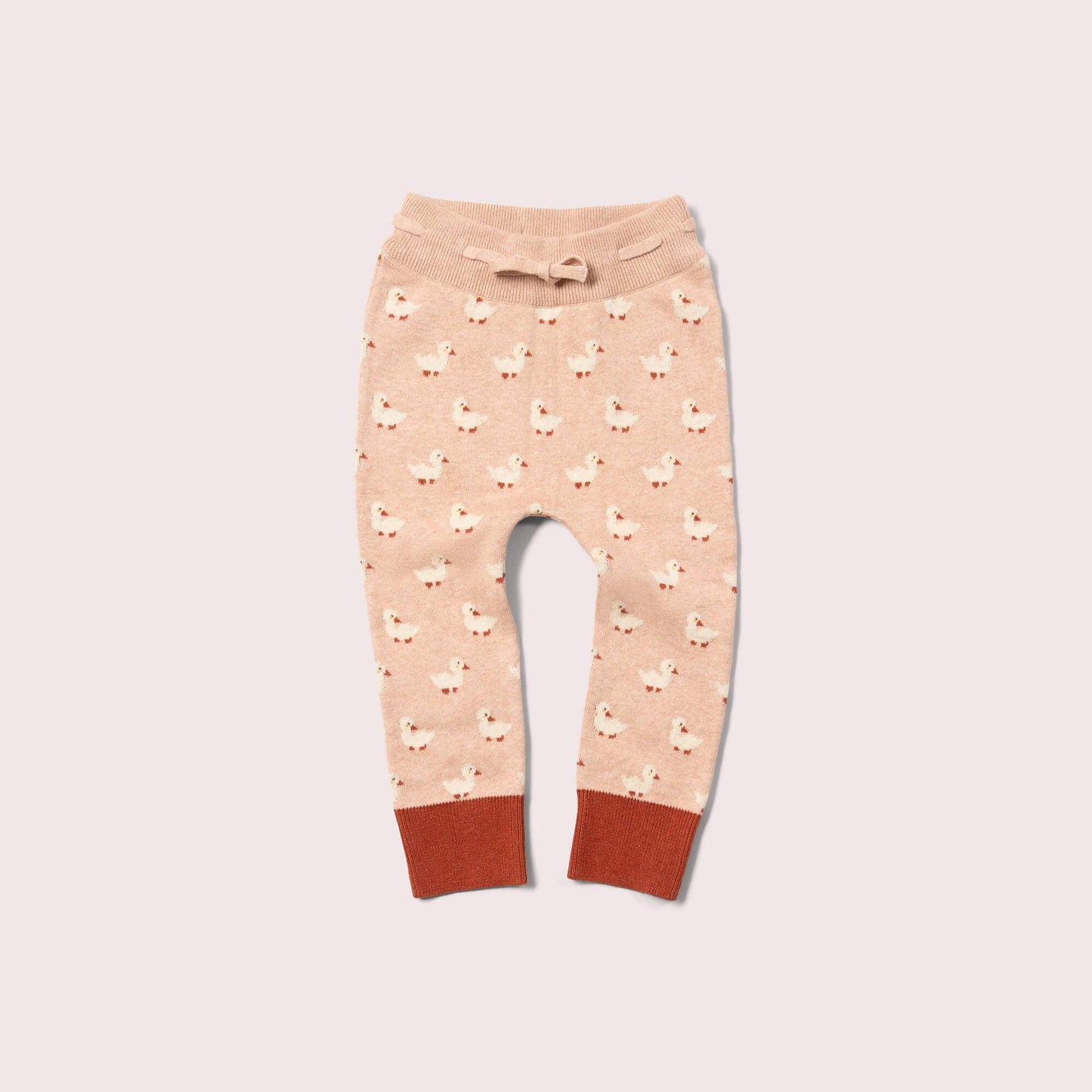 Puddle Ducks Tie Waist Knitted Joggers