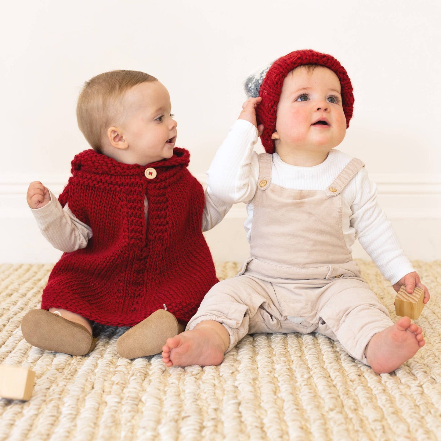 Poncho, Red Baby Kids Christmas Valentines Halloween Holiday