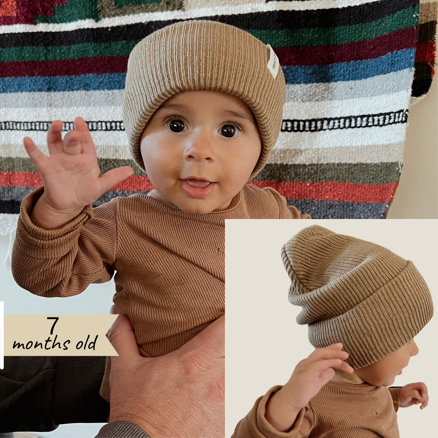 Baby / Kids Classic Beanie (Light Brown)