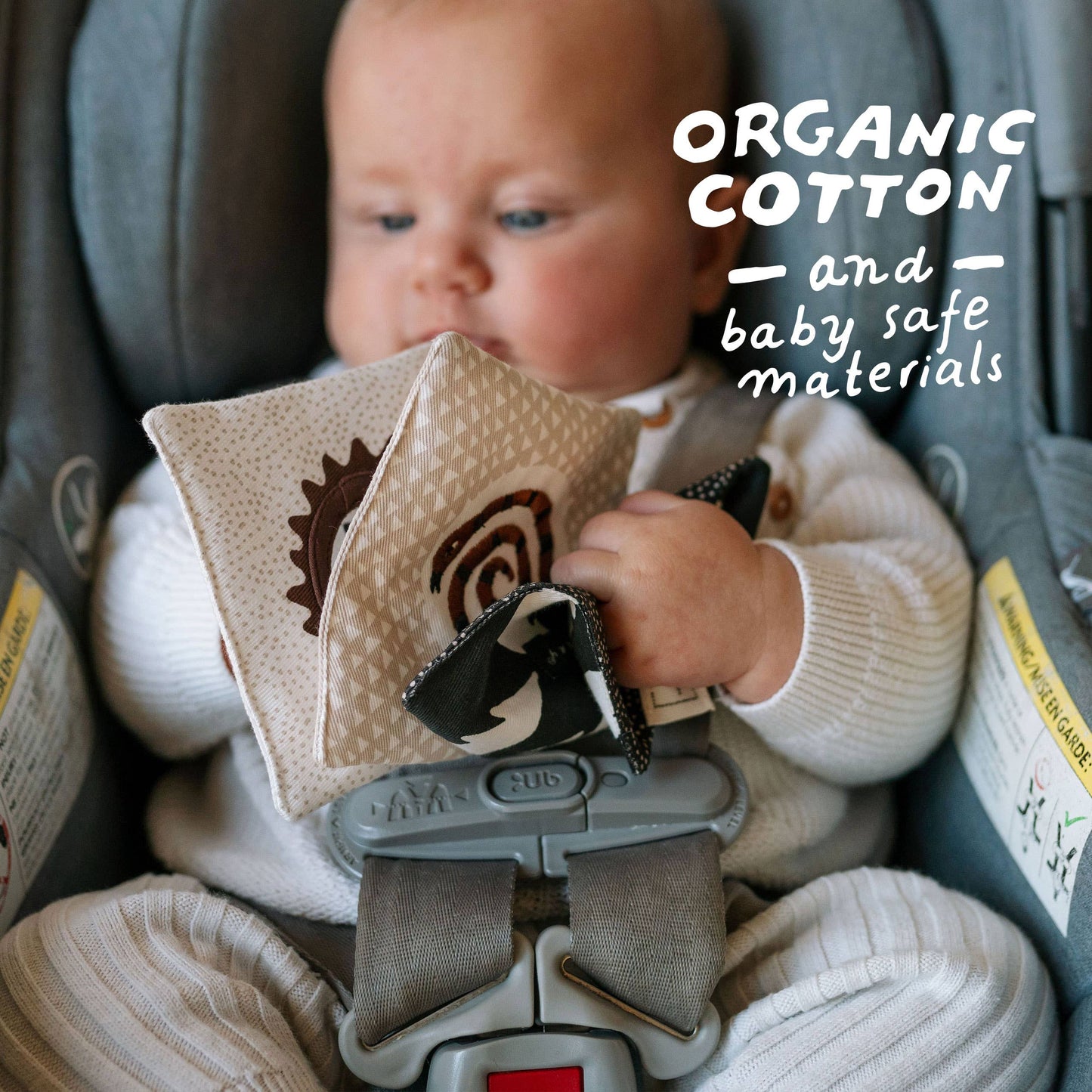 Crinkle Pages Stroller Activity Toy for Baby - Wild