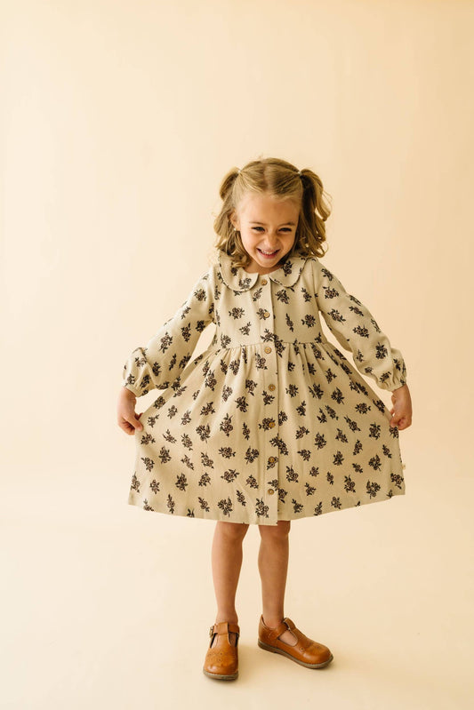 Organic Collared Dress - Posy