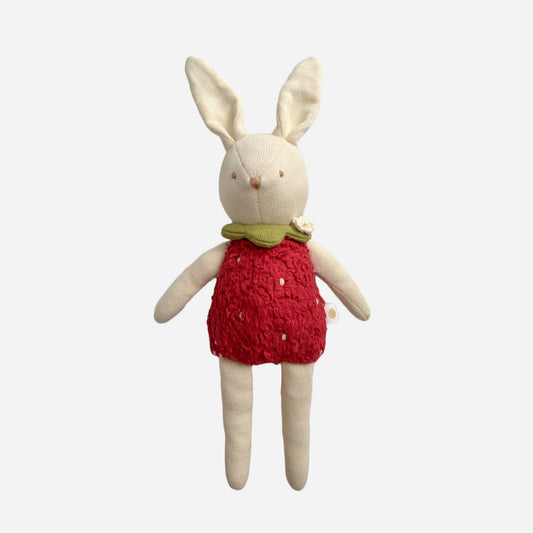 Bunny Strawberry Plushie Baby Kids Toy Stuffed Animal Spring