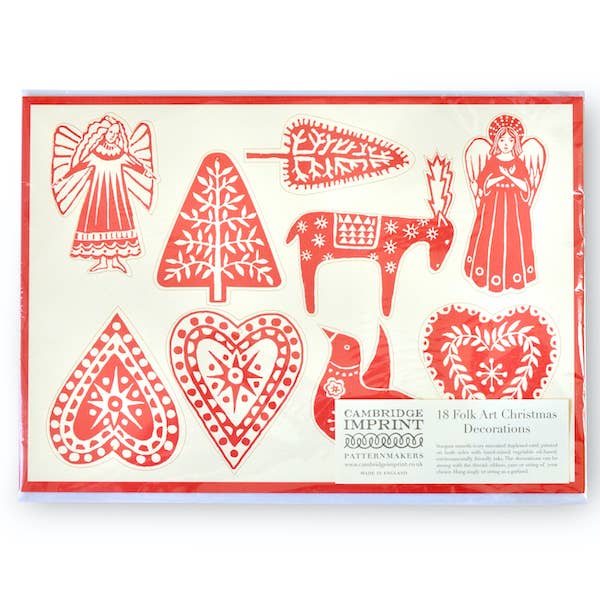 18 Folk Art Christmas Decorations