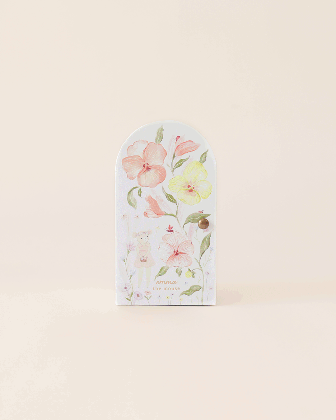 Video of tiny emma mouse coming out of her hand painted closet