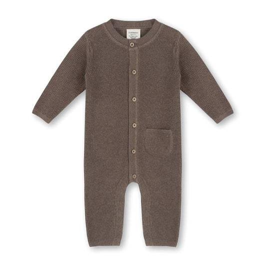 Pocket & Button Chunky Sweater Knit Baby Jumpsuit (Organic)