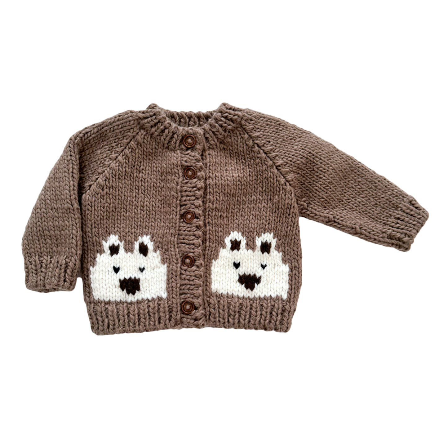 Bear Cardigan Tan Baby & Kid Sweater Winter Holiday