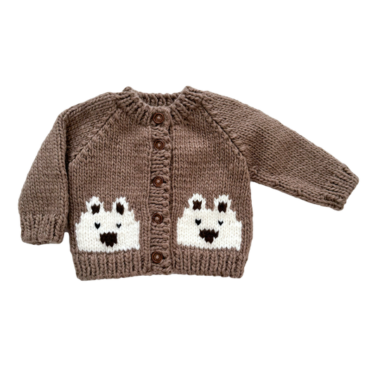 Bear Cardigan Tan Baby & Kid Sweater Winter Holiday