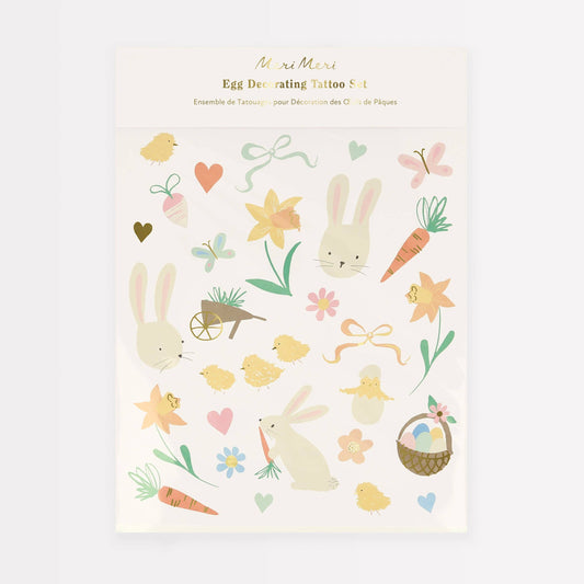 Easter Icons Egg Decorating Tattoo Set