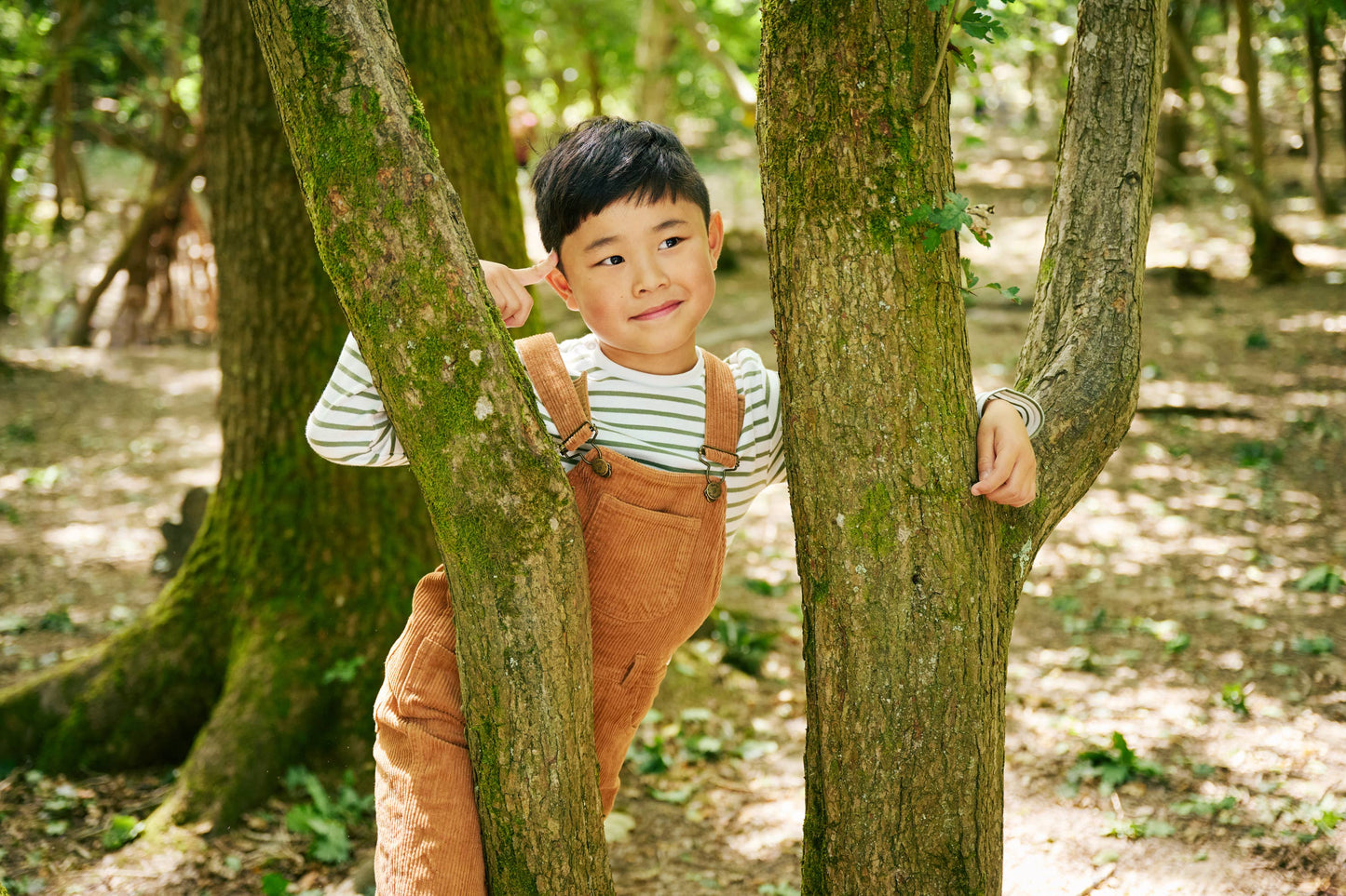 Fawn Chunky Cord Dungarees