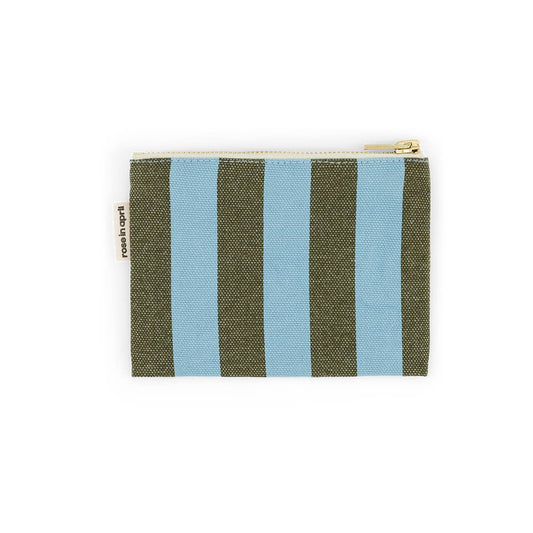 MARIE PURSE STRIPES OLIVE / BLUE