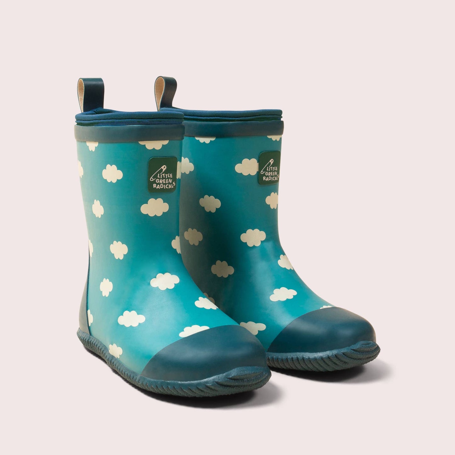 Blue Clouds Lined Classic Wellington Boots