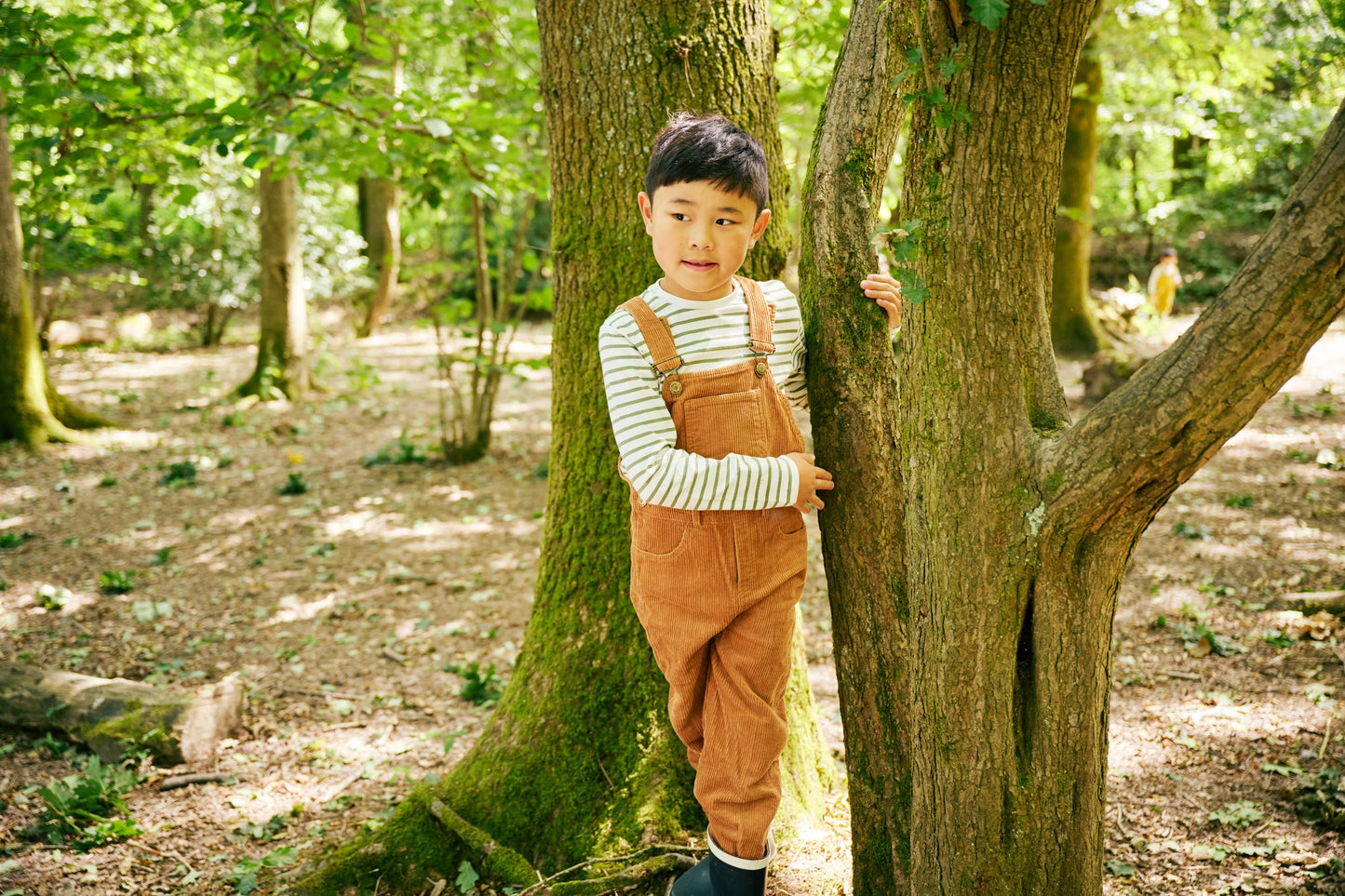 Fawn Chunky Cord Dungarees