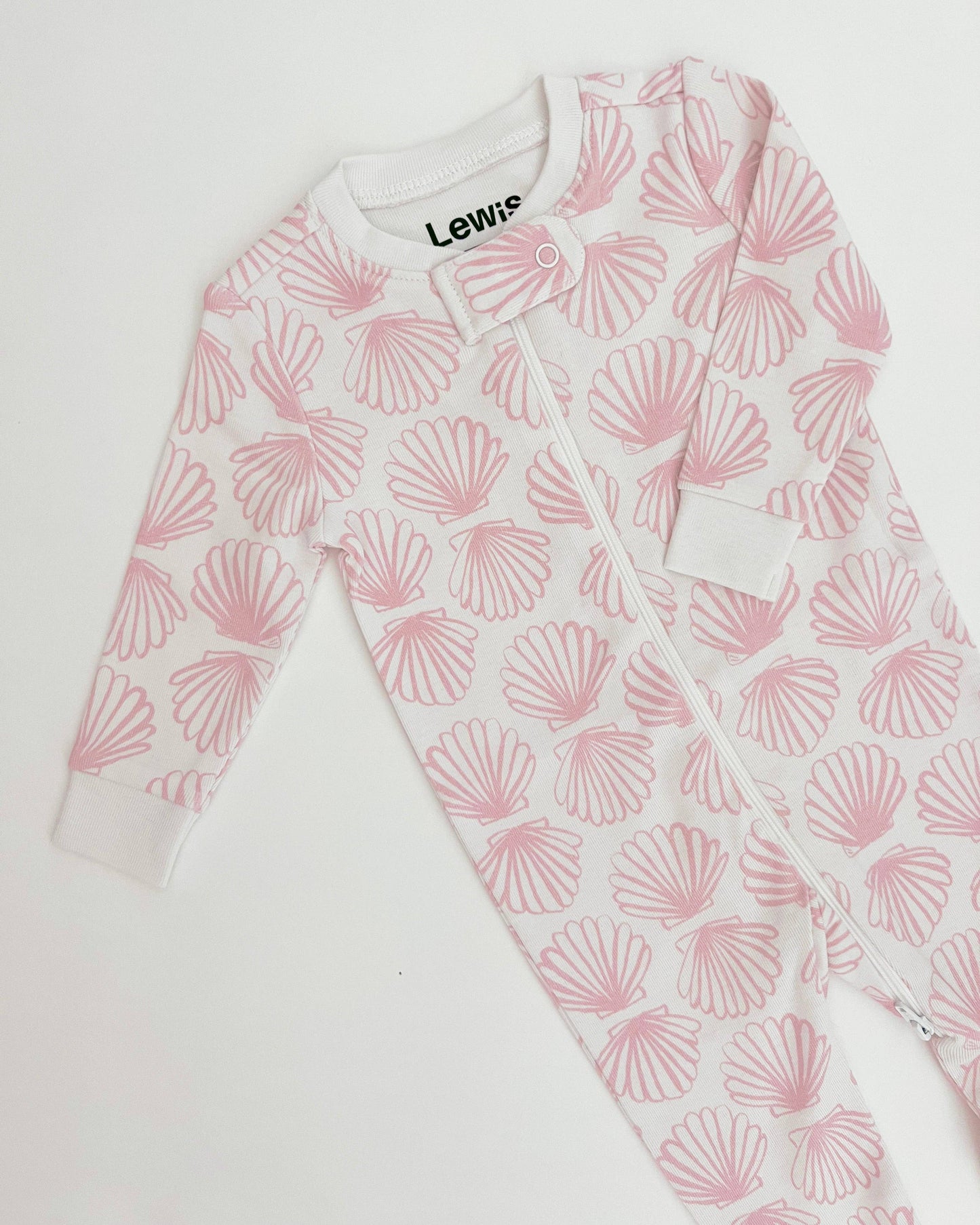 Zip Sleeper - Scallop | Blush