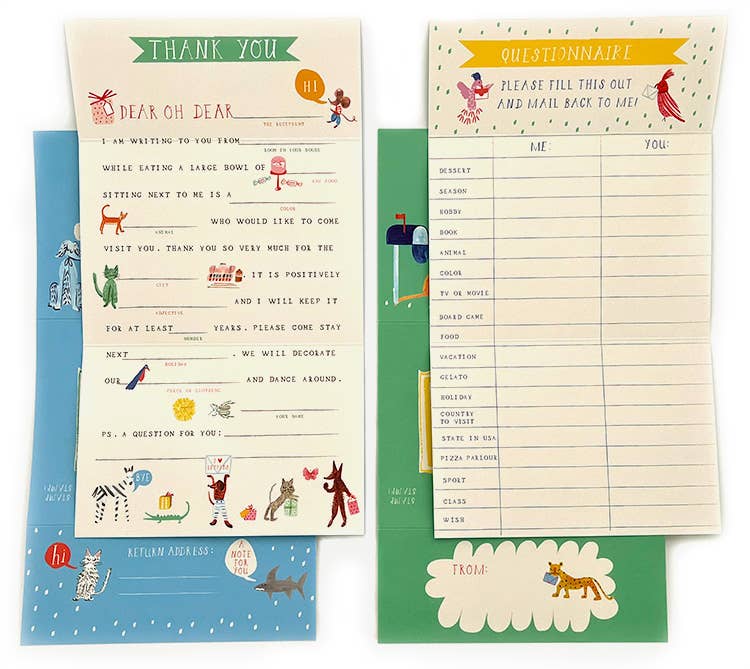 Animal Menagerie Stationery Kit