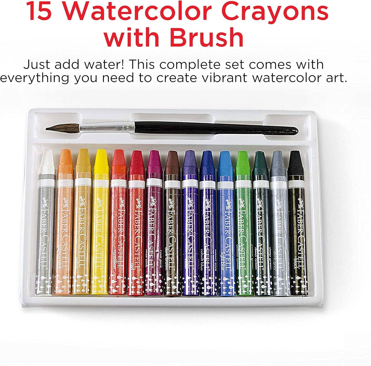15 Watercolor Crayons for Kids