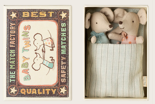 Twins, Baby mice in matchbox
