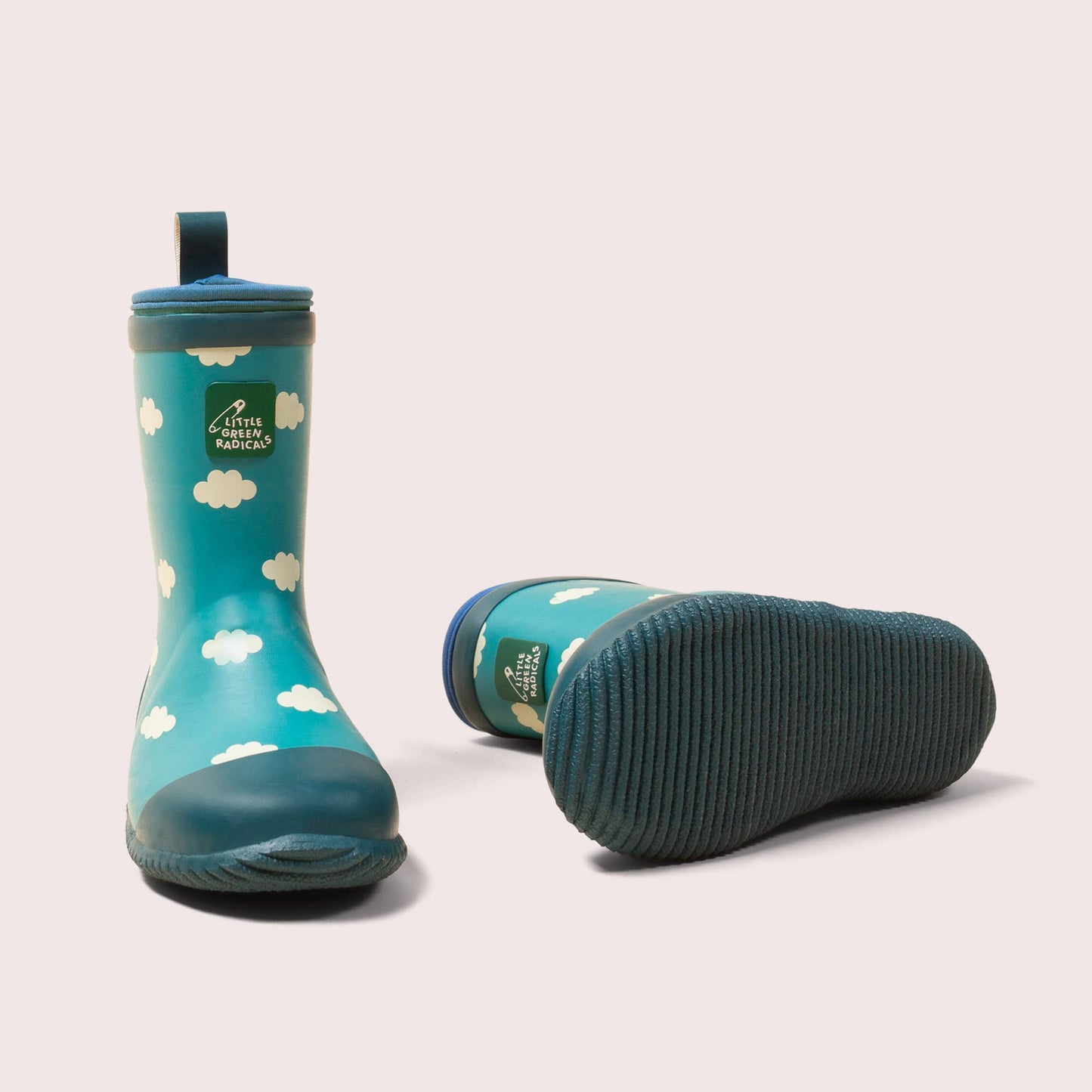 Blue Clouds Lined Classic Wellington Boots