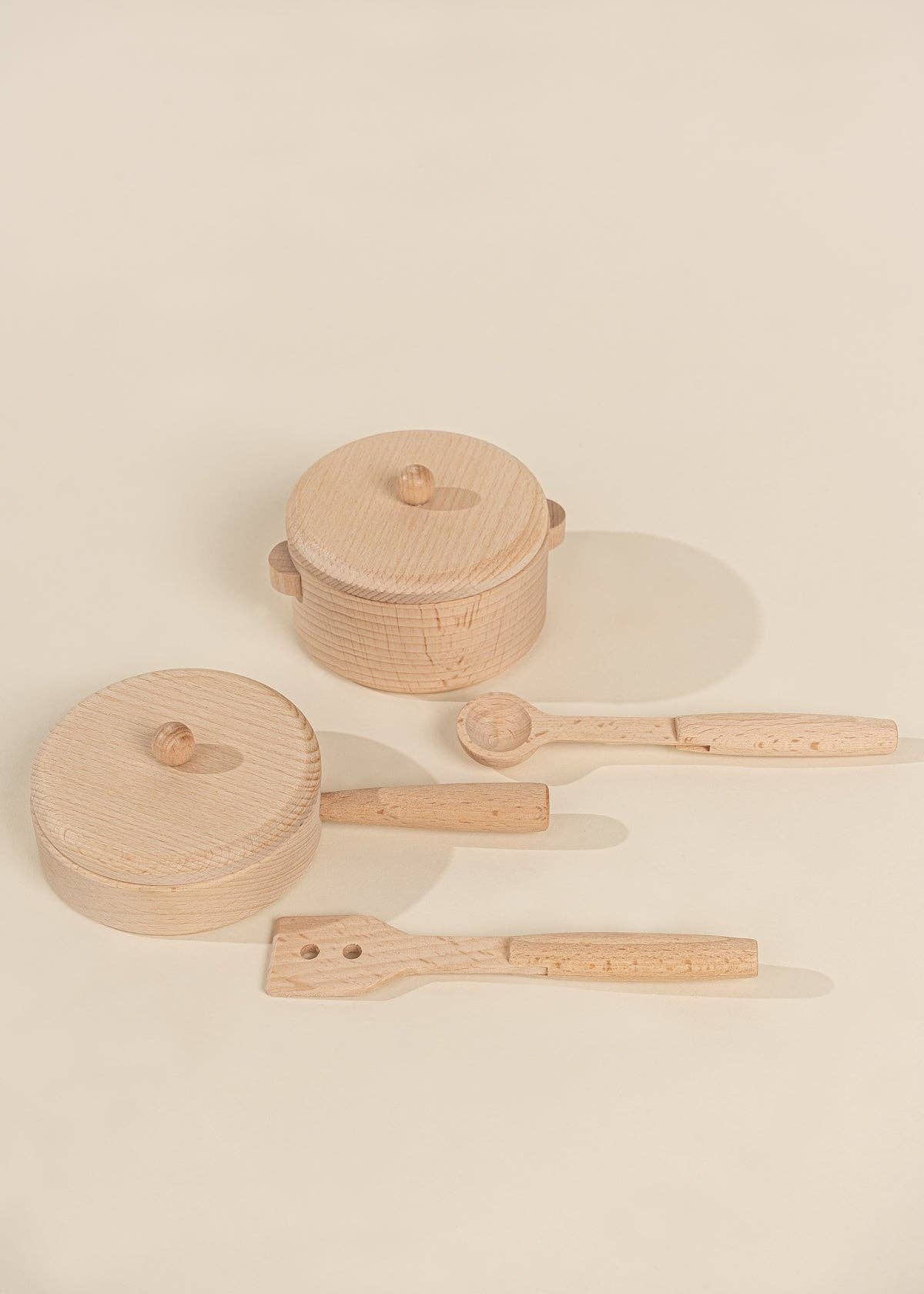 Wooden Pots and Pans Playset (6 Pcs)