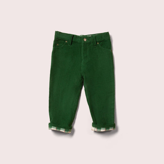 Vintage Green Corduroy Adventure Jeans