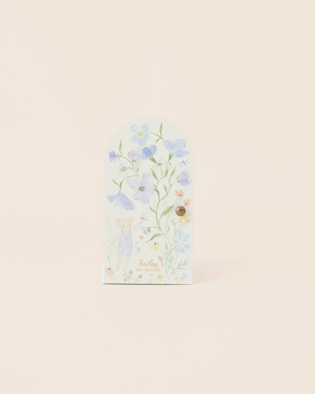 Video of tiny bailey the mouse doll coming out of the hand painted doll closet