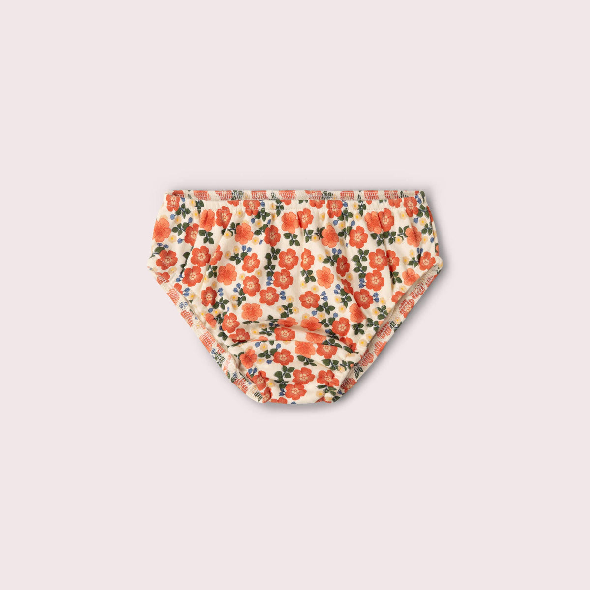 Floral-print children's underwear from the Petals three-pack.
