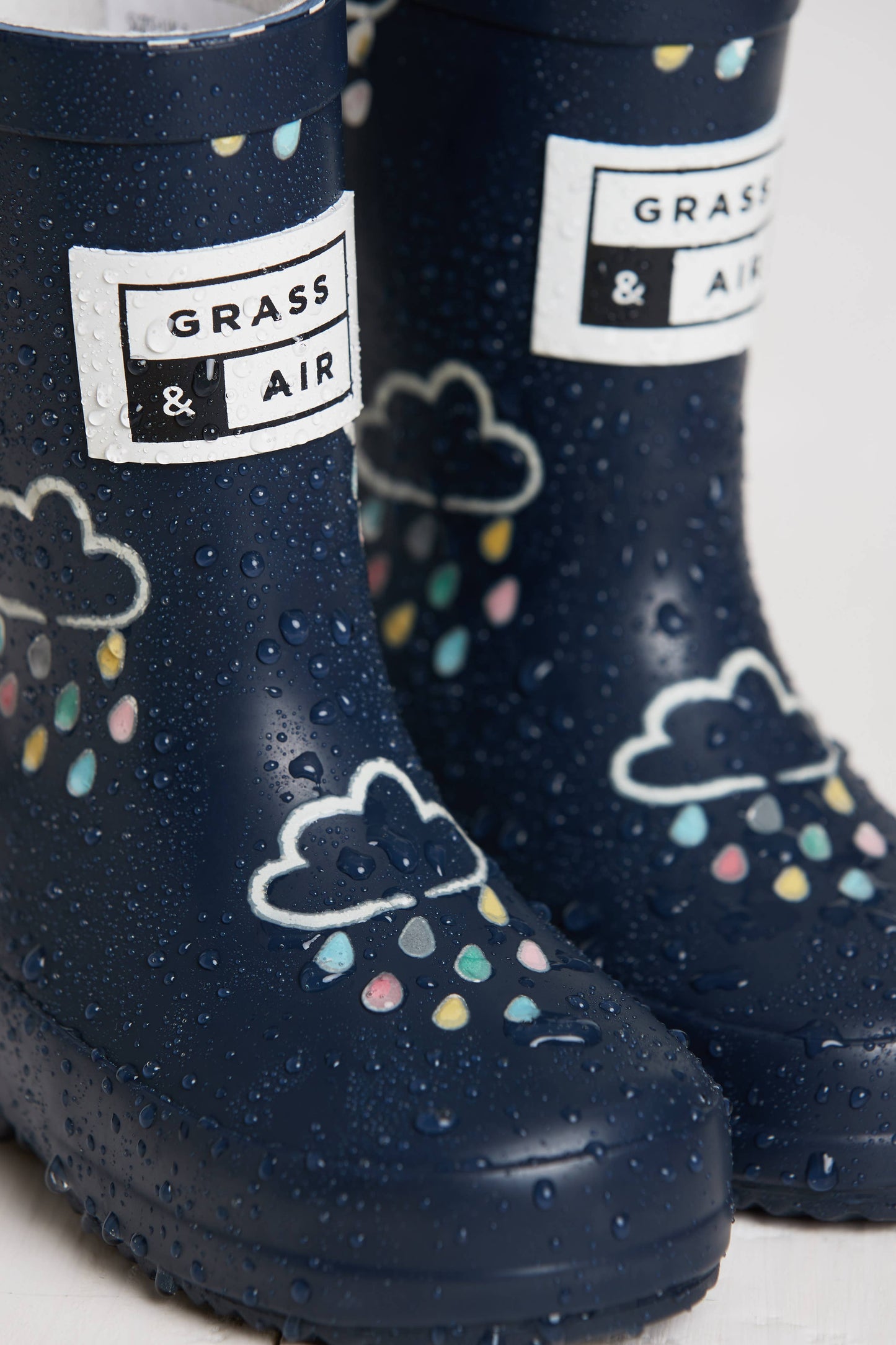 Kids Navy Colour-Revealing Wellies