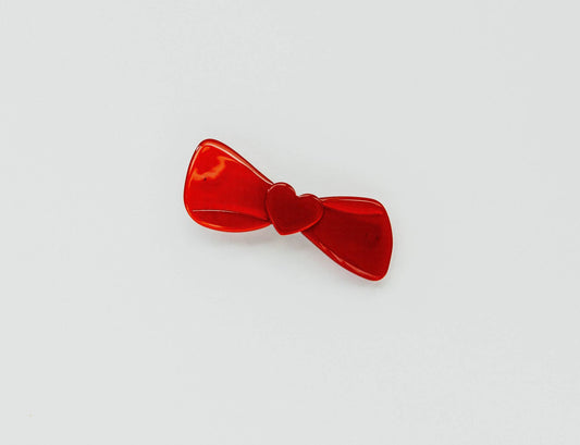 The Heart Bow Barrette