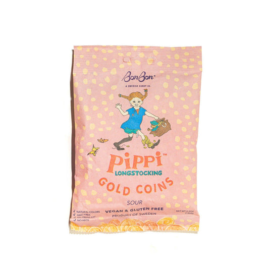 Pippi Longstocking Gold Coins - Swedish Candy 4.2oz (120g)