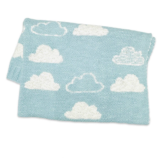 Cloud - Organic Jacquard Sweater Knit Baby Blanket