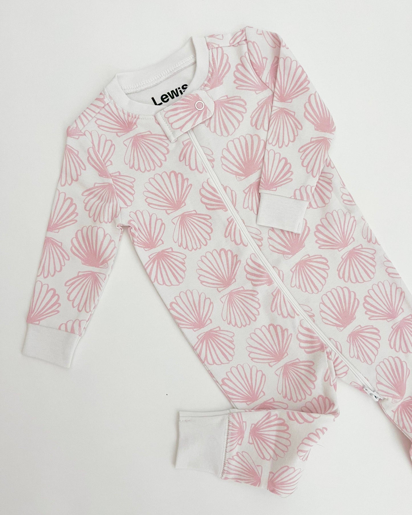 Zip Sleeper - Scallop | Blush
