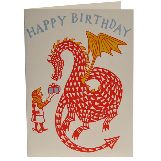 Very Large Card Happy Birthday Dragon