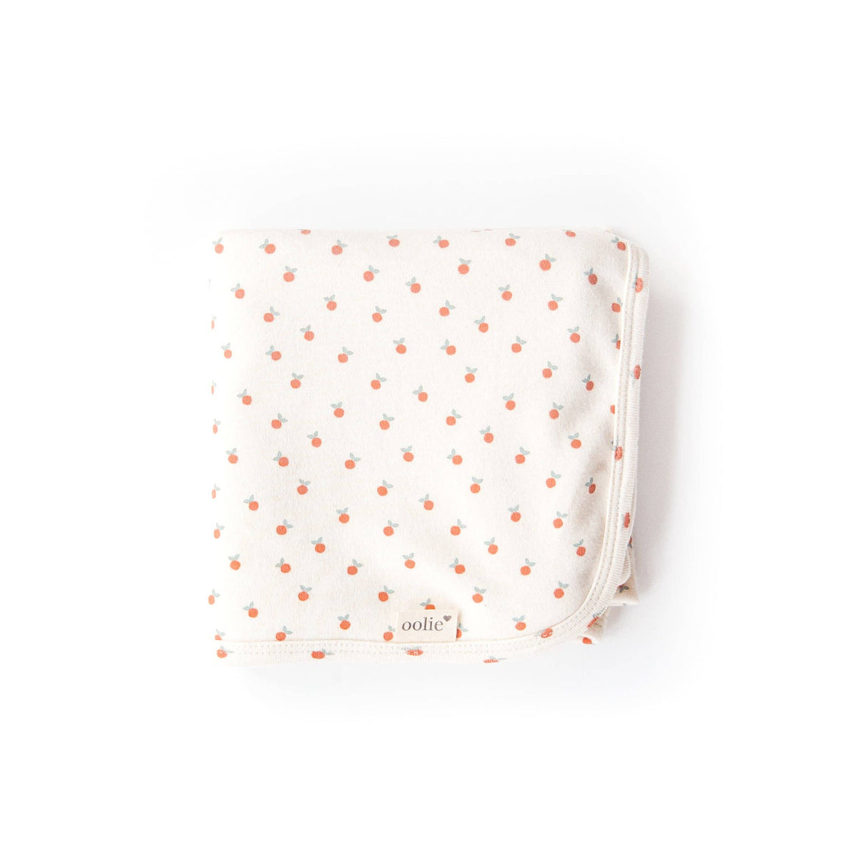 Baby blanket with paches on a white background