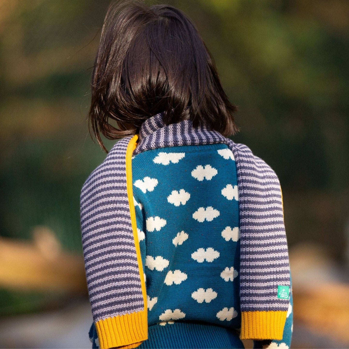 From One To Another Teal Cloud Snuggly Knitted Jumper