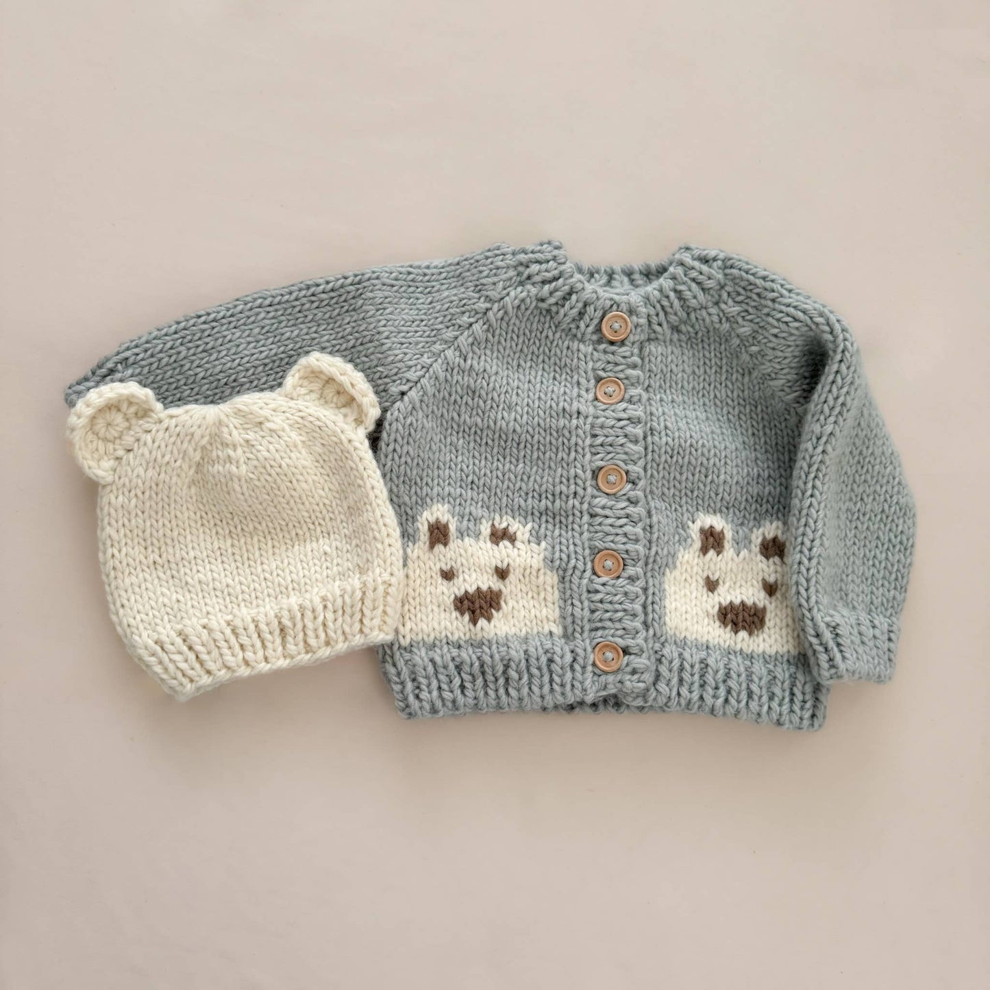 Bear Hat Cream Baby Shower Kid Accessories Fall Winter Gift