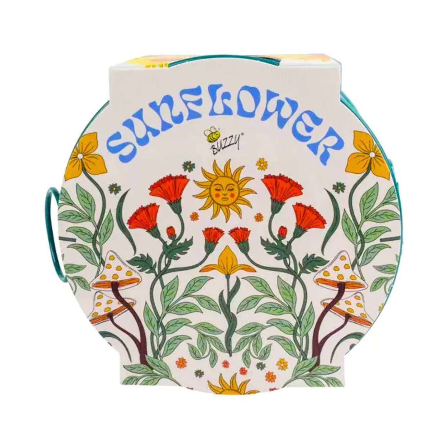 Painted Flower Grow Pail – Sunflower Indoor Garden Gift