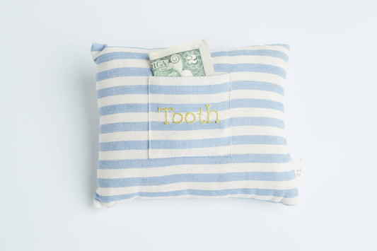 Handwoven Striped Tooth Fairy Pillow