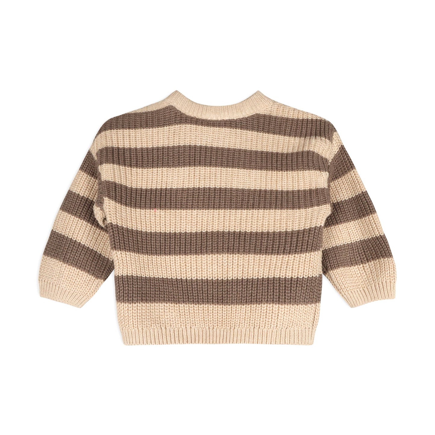 Casey Stripe Chunky Sweater Knit Baby Pullover (Organic)