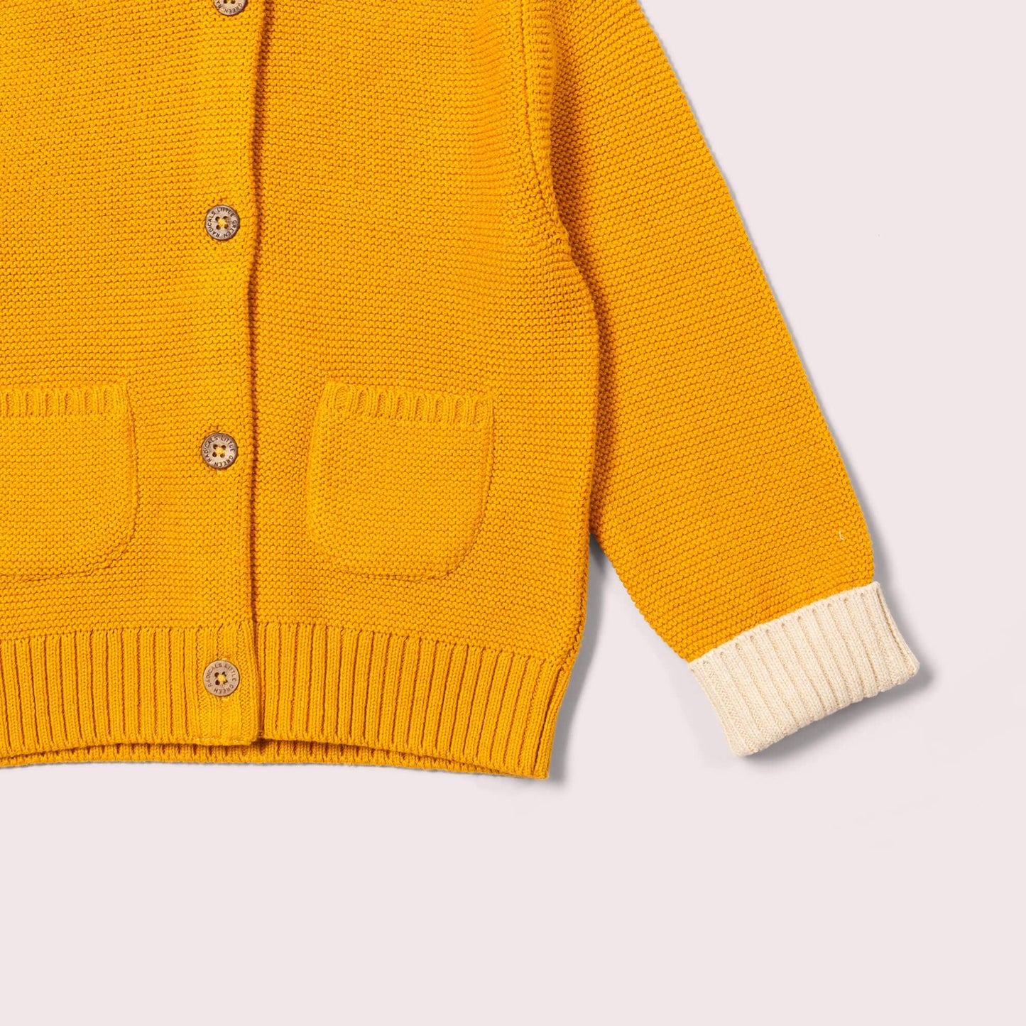 Gold Hooded Snuggly Knitted Cardigan