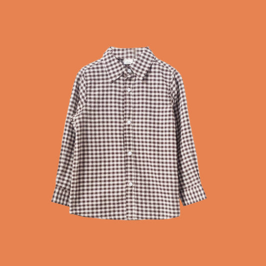 Collar Shirt | Walnut Check