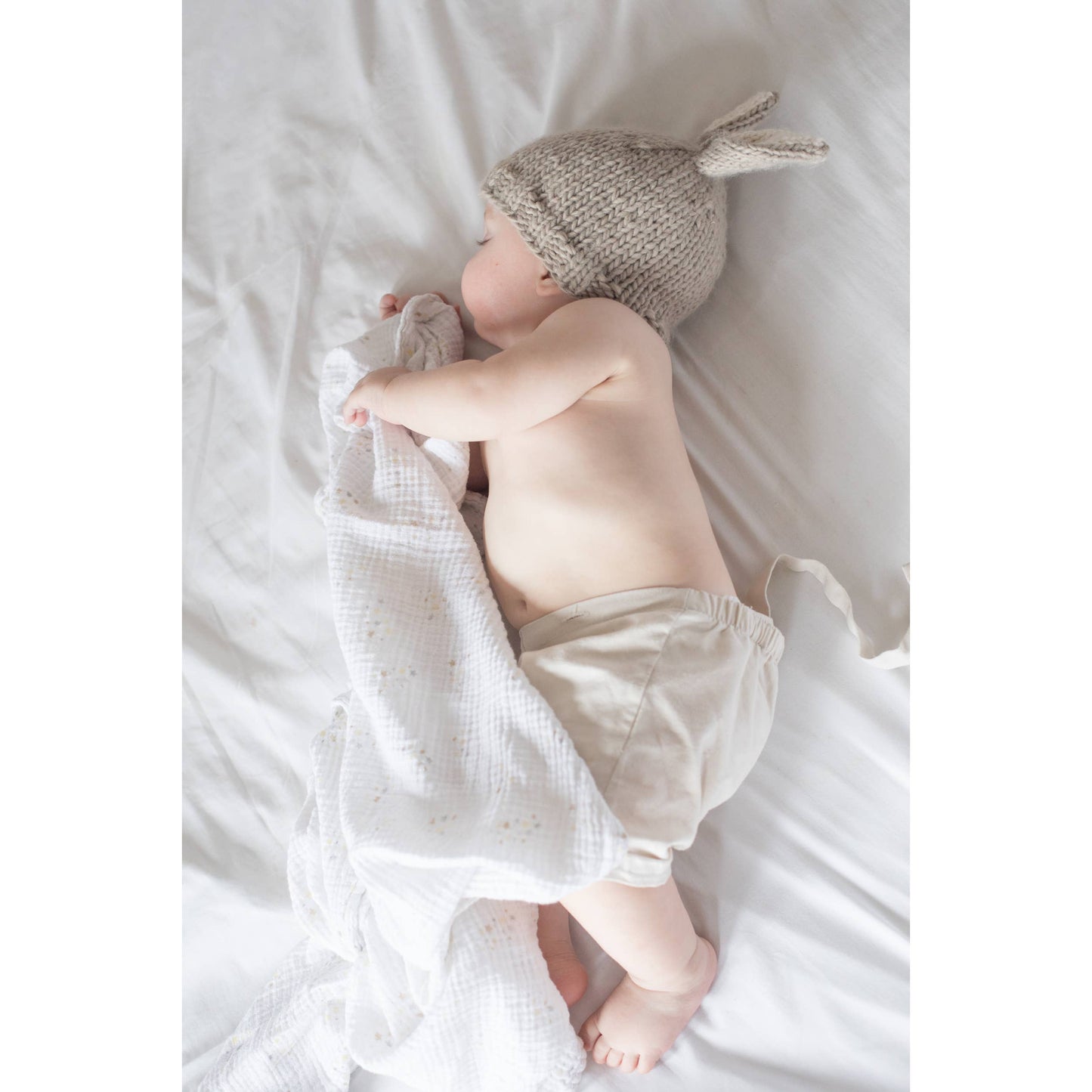 Bunny Ears Pebble Beanie Hat Baby & Kids