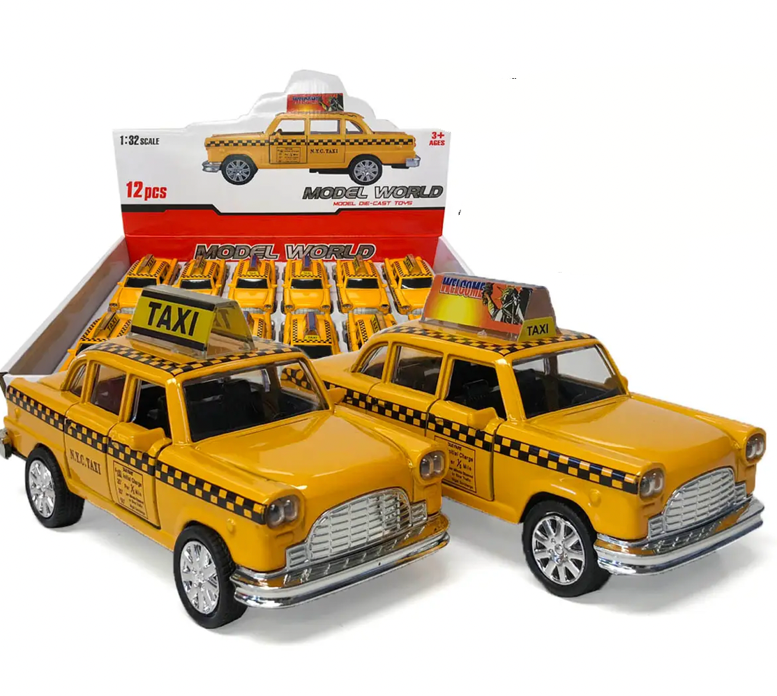 4.5" CLASSIC NEW YORK TAXI Die Cast Car