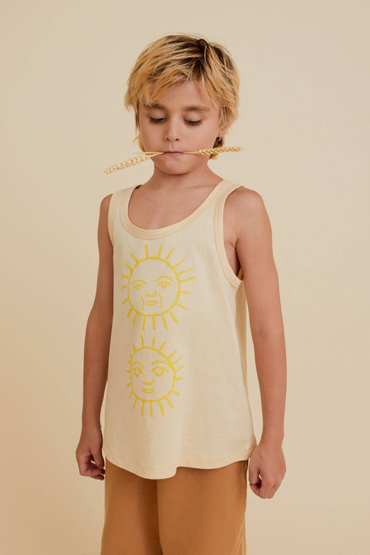 ORGANIC COTTON SUN SLEEVELESS TOP