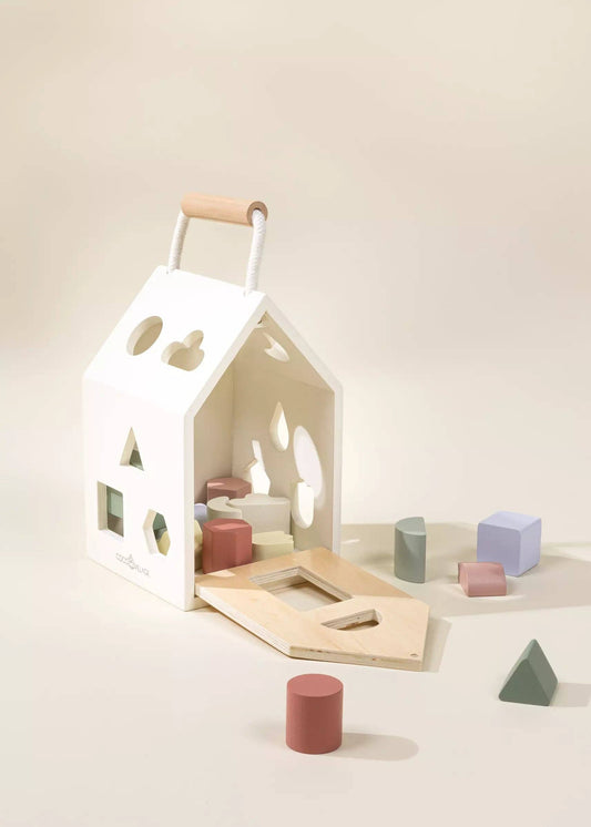 Wooden Shapes Sorting House