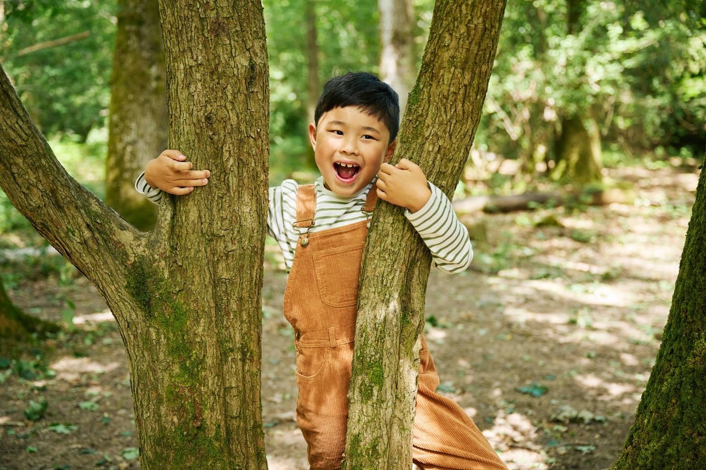 Fawn Chunky Cord Dungarees